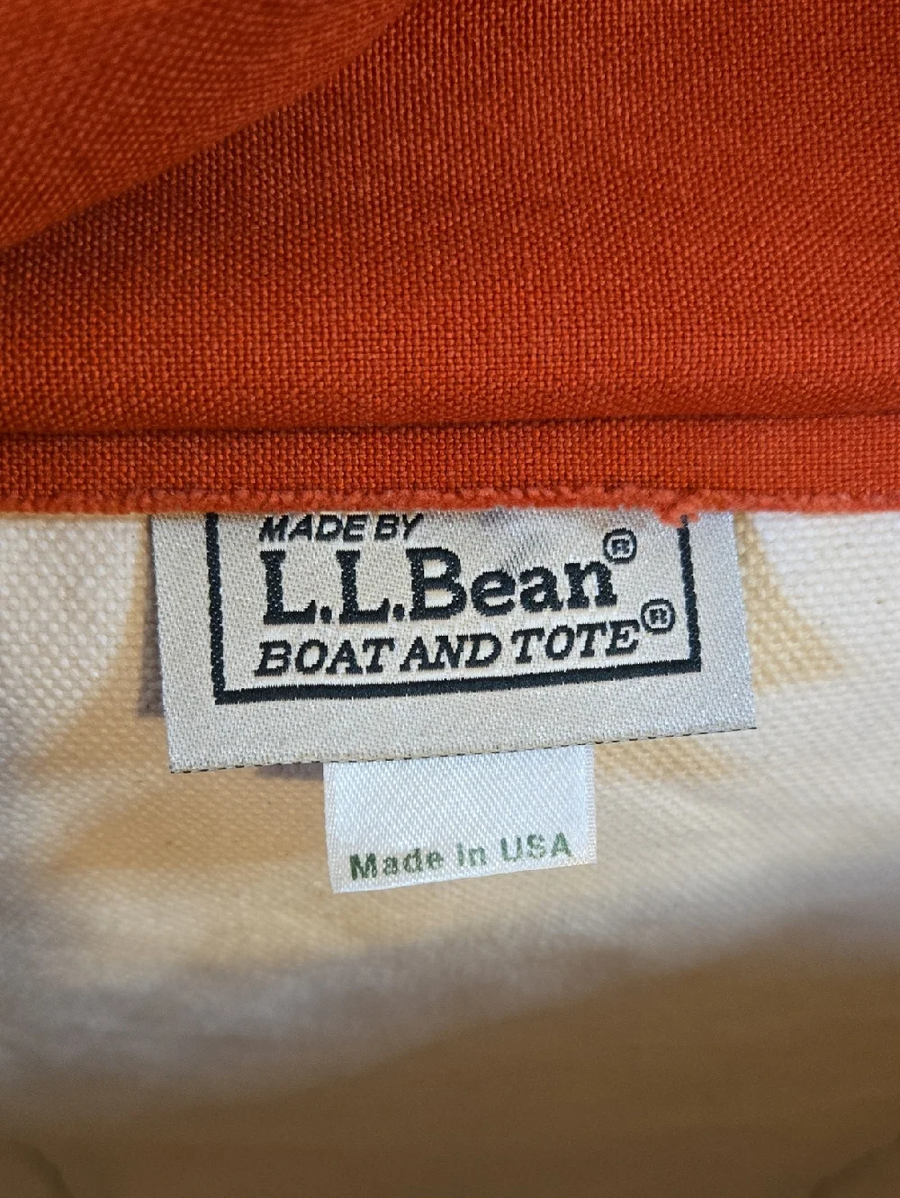 L.L. Bean Vintage Boat And Tote Canvas Bag XL Zipper Closure - Picture 4 of 11
